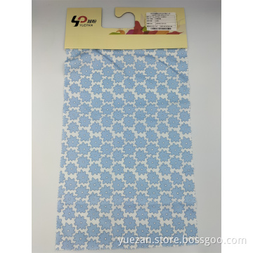Wholesale Satin-like Blue Flowers 100% Cotton Fabric
